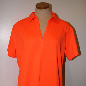 Port Authority Tops - Port Authority Woman's Bright Pumpkin Neon Orange Port Authority Tops - Port Authority Woman's Bright Pumpkin Neon Orange